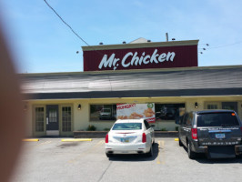 Mr. Chicken outside