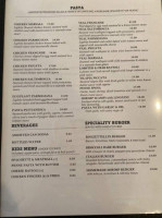 Luca's Italian Bistro menu