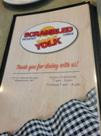 The Scrambled Yolk menu