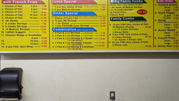 J Fish Market menu