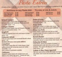 Monelli's Italian Grill & Sports Bar menu