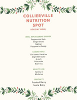 Collierville Nutrition Spot menu