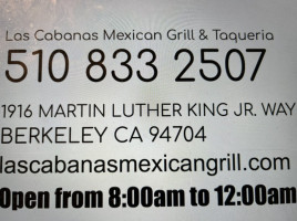 Las Cabanas Mexican Grill Taqueria food