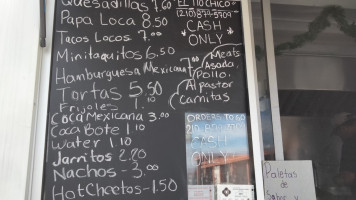 El Tio Chico Mexican Food menu