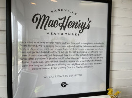 Machenry's Meat Three food