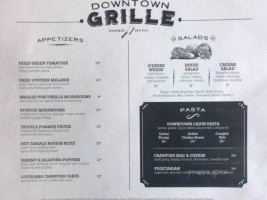 Downtown Grille menu