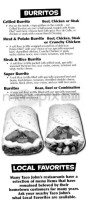 Taco John's menu