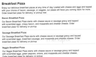 Caseys Carry Out Pizza menu