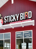Sticky Bird Red Barn Farms outside