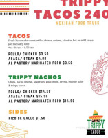 Trippy Tacos menu