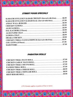 Chai Chenak menu