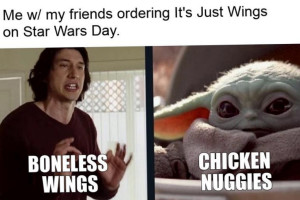 It's Just Wings food