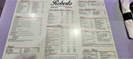 Roberto Italian Restaurant, LLC menu