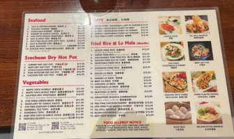 Spicy Panda menu