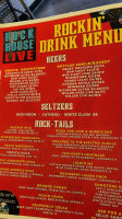 Rockhouse Live Oxford menu