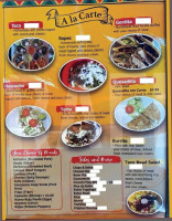 El Mexico menu