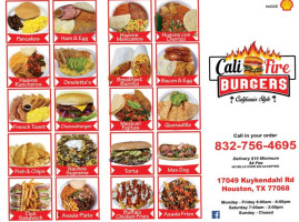Califire Burgers food