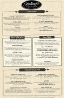 Sterling's Cafe Grille menu