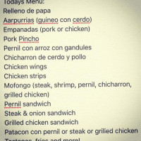 Lito Sofrito menu