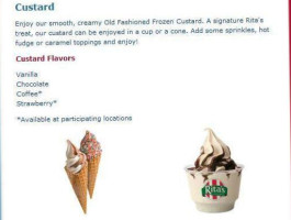 Rita's Italian Ice menu