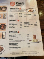 Kanji Ramen Noodle menu