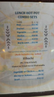 Ocean Hot Pot menu