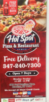 Hot Spot Pizza food