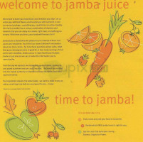 Jamba Juice menu