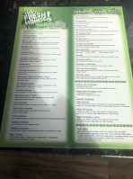 The Fresh Monkee menu