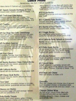 Senor California menu