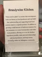 Brandywine Kitchen menu