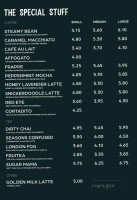 Colligo Coffee menu