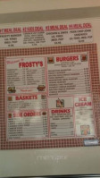 Frostys Drive Inn menu