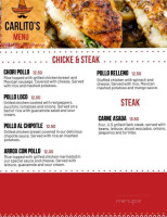 Carlito's Cantina And Sports menu