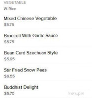 New Buffet menu