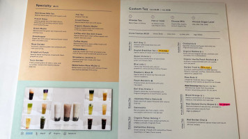 Redstraw Teabar menu