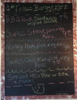 Cowboy Cafe menu