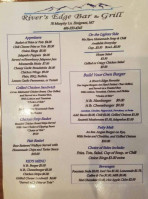 River's Edge Grill menu