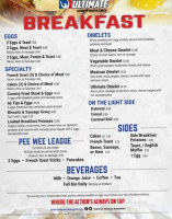 Ultimate Sports Grill menu