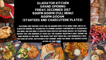 Gladiator Brewing Co. food