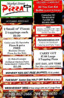 Market Street Pizza menu