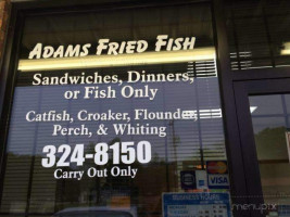 Adam's Fried Fish menu