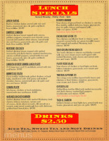 Mariachis Mexican menu