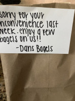 Dan's Bagels food