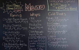 Nick's Italian Ice menu