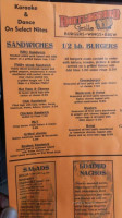 Bootlegger's Grille menu