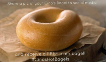 Cino's Hot Bagels food