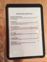 The Barnacle menu