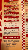 Sam's Pizza menu