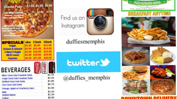 Duffies Pizza Burgers And Wings food